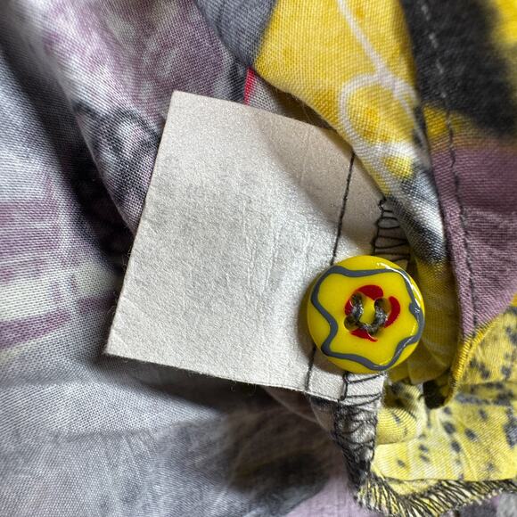 Vintage Jams World Sweet Honey Button Up Valentines Shirt Womens S Art Floral - Picture 3 of 6